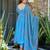Sky blue digital printed muslin anarkali palazzo set with dupatta