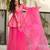 Pink digital printed silk blend designer sharara set with dupatta