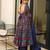 Multicolor digital printed muslin anarkali palazzo set with dupatta