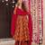 Multicolor digital printed muslin anarkali palazzo set with dupatta