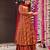 Multicolor digital printed muslin anarkali palazzo set with dupatta