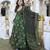 Multicolor digital printed muslin anarkali palazzo set with dupatta