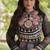 White&Black Cotton Readymade Navratri Lehenga Choli with Bandhej & Patch Work