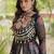White&Black Cotton Readymade Navratri Lehenga Choli with Bandhej & Patch Work