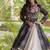 White&Black Cotton Readymade Navratri Lehenga Choli with Bandhej & Patch Work