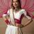 White Silk Blend Readymade Navratri Lehenga Choli Embroidery & Sequence Work