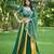 Emerald&Mustard Cotton Readymade Navratri Lehenga Choli with Bandhej Lace Work