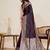 wine zari work satin saree with blouse