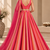 Pink Printed Georgette Lehenga Choli with Dupatta | Striped Flared Festive Party Wear