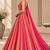 Pink Printed Georgette Lehenga Choli with Dupatta | Striped Flared Festive Party Wear