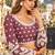 Purple net semi stitched lehenga choli with sequence & thread work