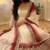 White&maroon georgette readymade anarkali suit with embroidery & sequence work