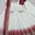 White&maroon georgette readymade anarkali suit with embroidery & sequence work