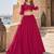 Magenta Georgette Semi Stitched Lehenga Choli with Hand Work