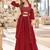 Red Georgette Semi Stitched Lehenga Choli with Sequence & Thread Work