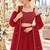 Red Georgette Semi Stitched Lehenga Choli with Sequence & Thread Work