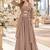 Chiku Georgette Semi Stitched Lehenga Choli with Sequence & Thread Work