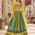Multicolor georgette semi stitched lehenga choli with sequence & thread work