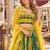 Multicolor georgette semi stitched lehenga choli with sequence & thread work