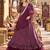 Maroon silk semi stitched lehenga choli with sequence & thread work