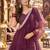 Maroon silk semi stitched lehenga choli with sequence & thread work