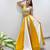 Yellow&White Rayon Readymade Navratri Lehenga Choli with Embroidery & Mirror Work