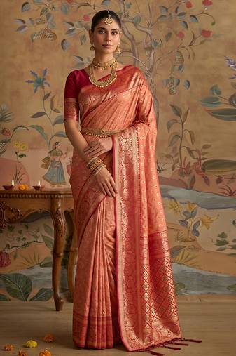 multicolour silk blend saree print veving wear saree