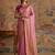 pink silk blend saree print veving wear saree