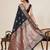 Black zari work jacquard saree with blouse