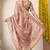 Women's pink embellished silk blend saree with unstitched blouse piece