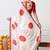 Women's white block print chiffon saree with unstitched blouse piece