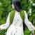 White cotton printed kurta pant set