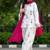 White cotton printed kurta pant set