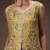 Olive chinon heavy thread embroidery work kurta palazzo set