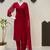 Red georgette heavy thread embroidery work kurta palazzo set