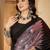 Embellished Sequinned Saree With Unstitched Blouse