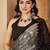 Sequinned Embellished Saree With Unstitched Blouse