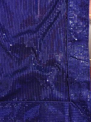 Embellished Sequinned Georgette Heavy Work Saree with Blouse 6