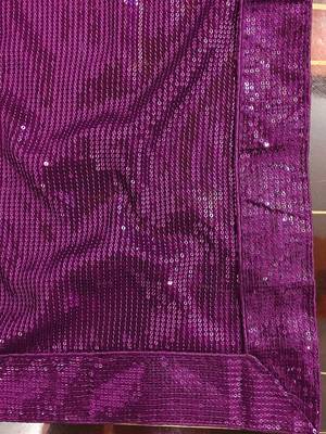 Embellished Sequinned Georgette Heavy Work Saree with Blouse 6