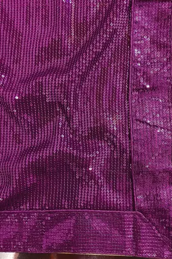 Embellished Sequinned Georgette Heavy Work Saree with Blouse
