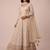 Cream heavy faux georgette rich sequence embroidered party wear salwar suit