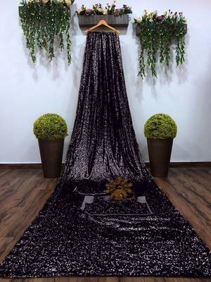 Embellished Sequinned Georgette Heavy Work Saree with Blouse 3