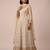 Cream heavy faux georgette rich sequence embroidered party wear salwar suit