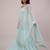 Sky blue heavy faux georgette embroidered butterfly net salwar suit