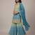 Multicolor heavy chinon digital print festive embroidered salwar suit