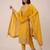 Yellow pure viscose jacquard jari sequence embroidered salwar suit