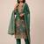 Green heavy chinon sequence embroidered festive wear salwar suit