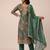 Green heavy chinon sequence embroidered festive wear salwar suit