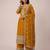 Mustard heavy faux georgette sequence embroidered party wear salwar suit