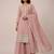 Light pink heavy georgette sequin embroidered elegant salwar suit